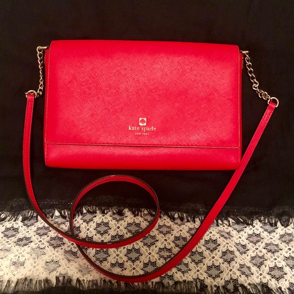 Kate Spade Red Crossbody Bag - Picture 1 of 7